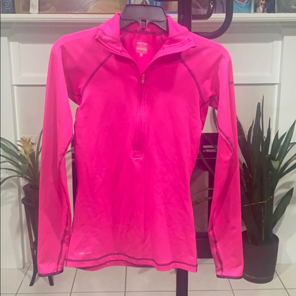 Nike Hot Pink Long Sleeve Top